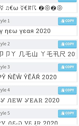 Styles Font 2020