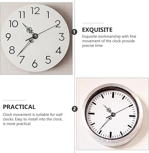 Miniatura 7 de Gatuida Reloj de pared, 1 Unidades de accesorios de reloj de péndulo, suministros de escalonamiento, mecanismo de reloj de plástico