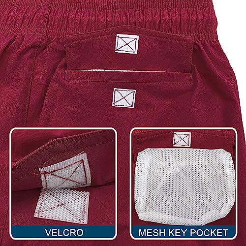 Image of HODOSPORTS Mens Swim Trunks 7 inch Quick-Dry Swim Shorts with Mesh Lining and Pockets