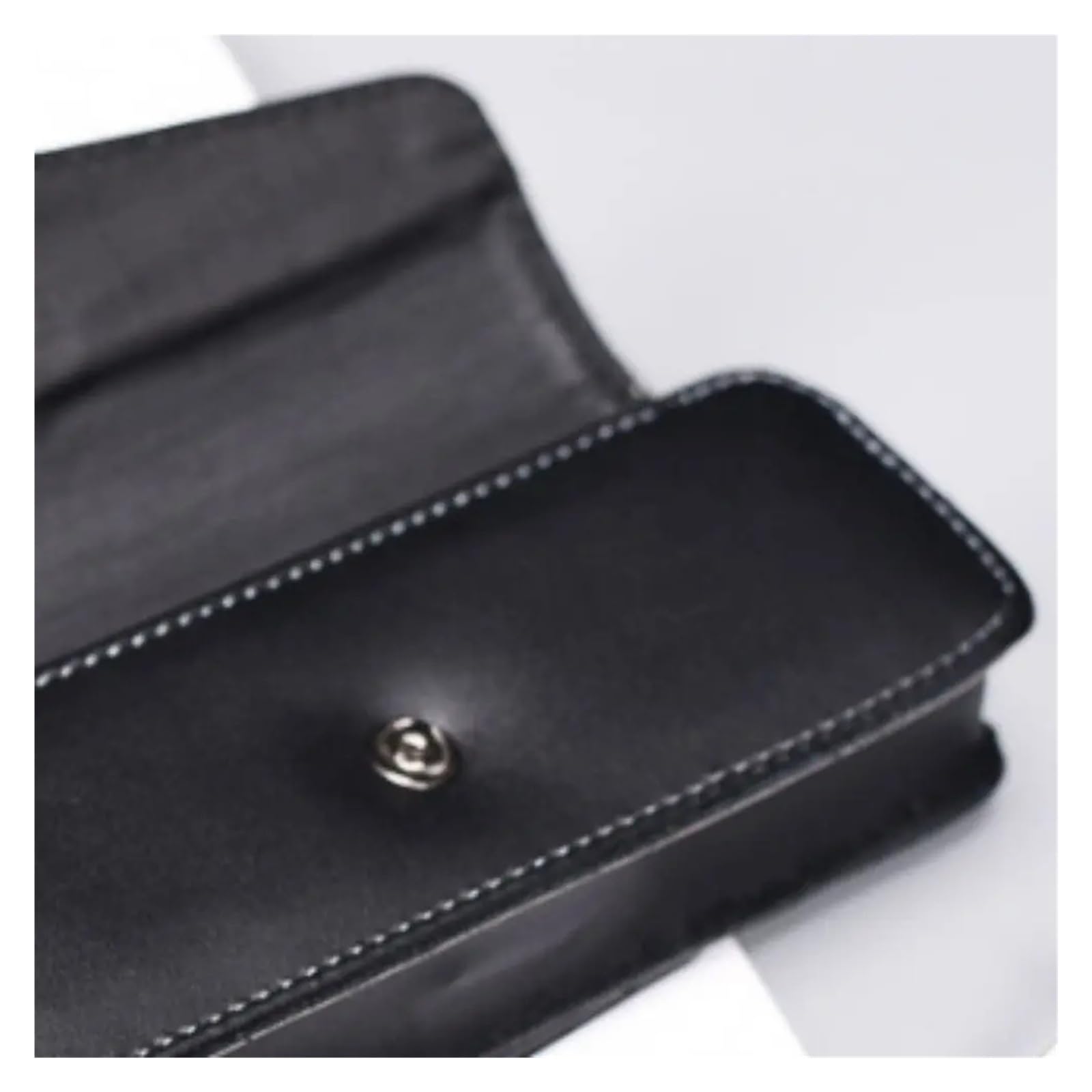 Tragbares Brillenetui aus Rindsleder for Herren, auch als Aufbewahrungsbox for Lesebrillen, Handytasche und Werkzeugkoffer geeignet(Dark Coffee)
