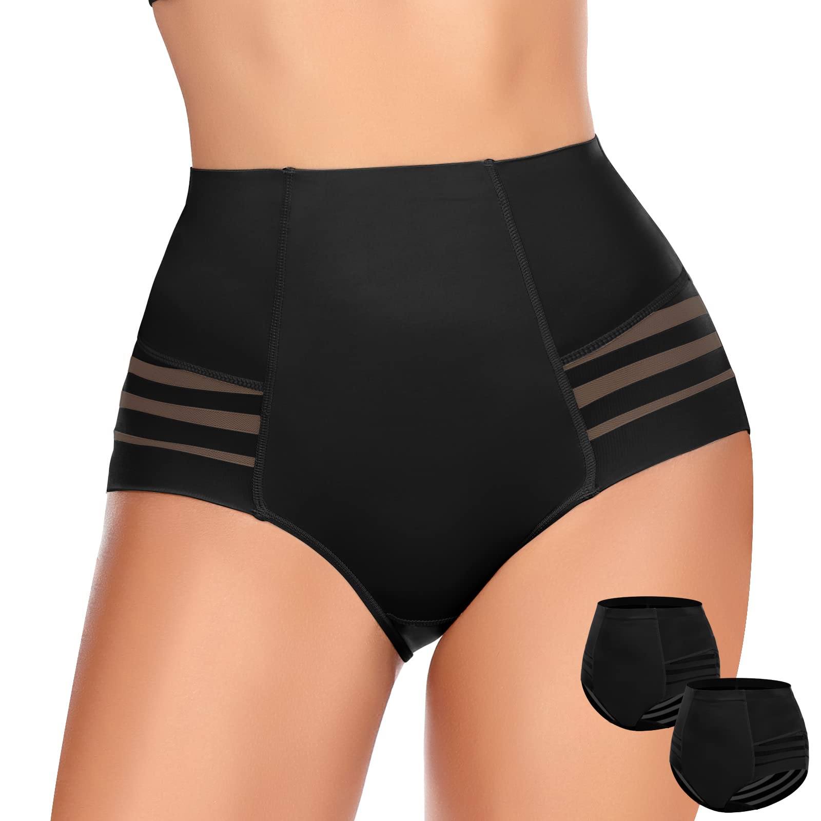 WOWENYTummy Control Panties for Women Seamless Briefs Comfy Body Shaper Shapewear Sexy Lingerie Underwear