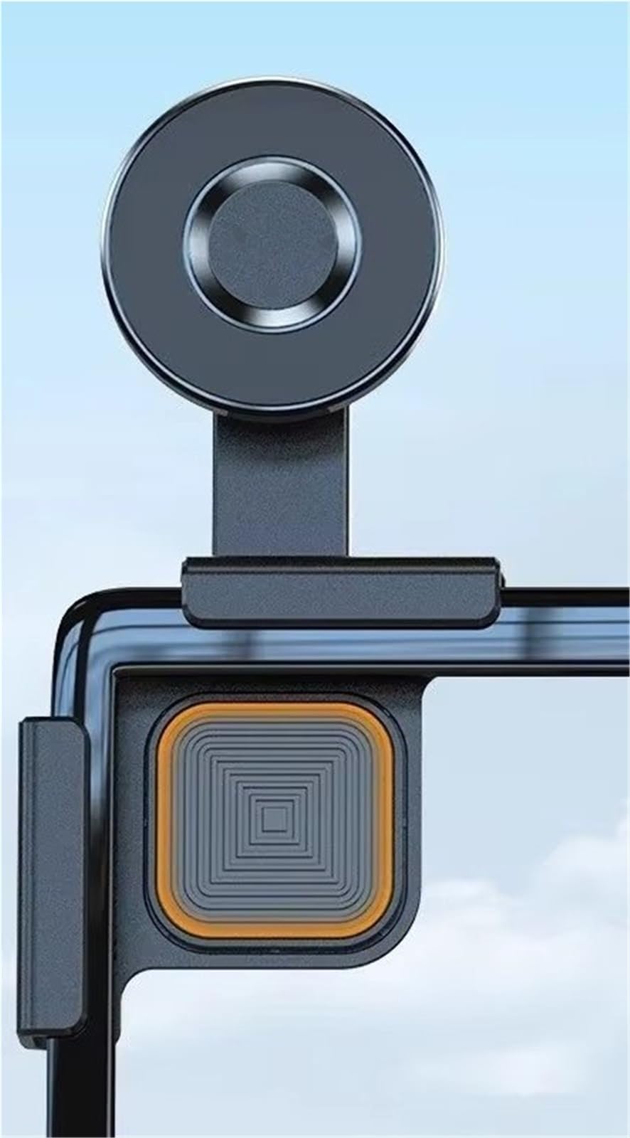 para iPhone 12 13 14 15 Pantalla Visualización Coche Lateral Rotación 360 Grados C Ar Mount Magnético Car Phone Holder Accesorios Soporte Móvil Coche(Style-2)