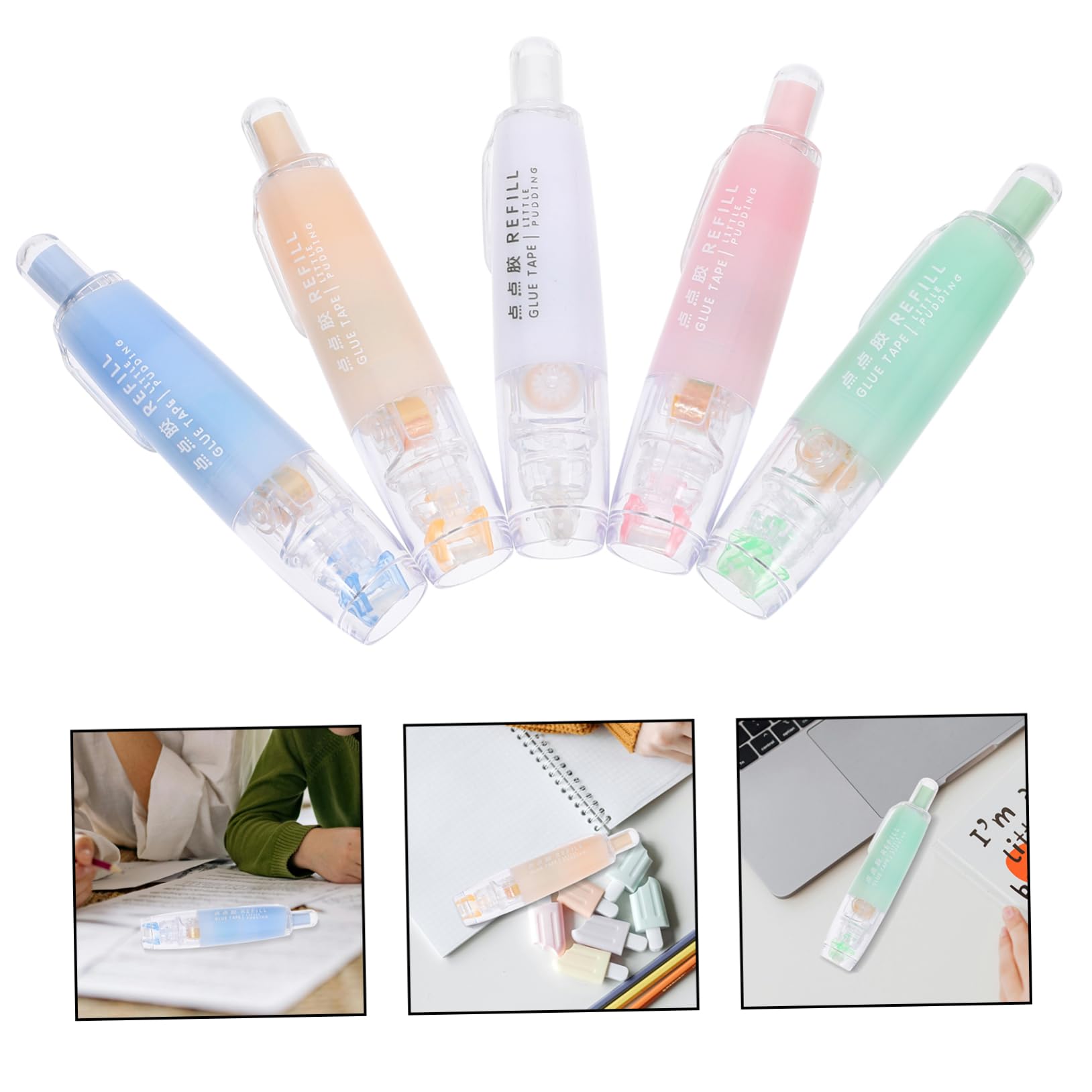 NUOBESTY 3 Set Penne Colla Asciugatura Rapida Penne Per Incollare Ergonomiche Per Progetti E Scrapbooking Viscosità E Facile Utilizzo 5 Pezzi * 3