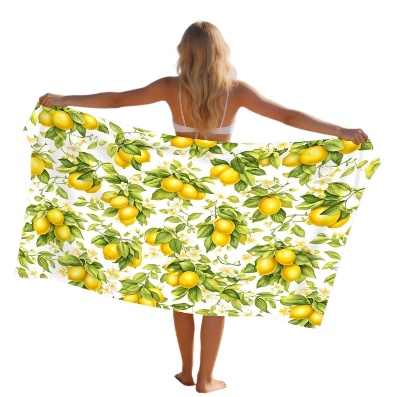 LYVQZPWLR Microfibre Beach Towel， Microfibre Beach Towel Quick Dry Lightweight Fruits Pattern Multiple Sizes For Adults(75x150 cm)