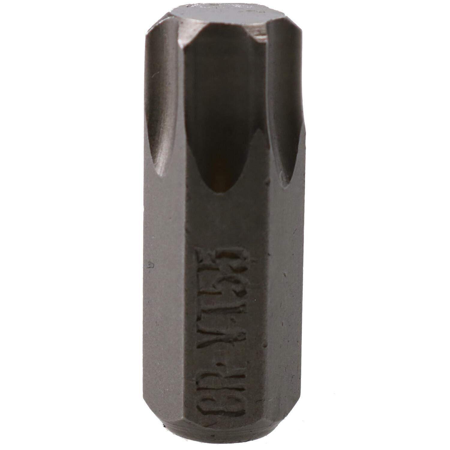 AB Tools T55 Torx Star Bit 30mm Length 10mm Shank Chrome Vanadium Hardened Tip Cr-V
