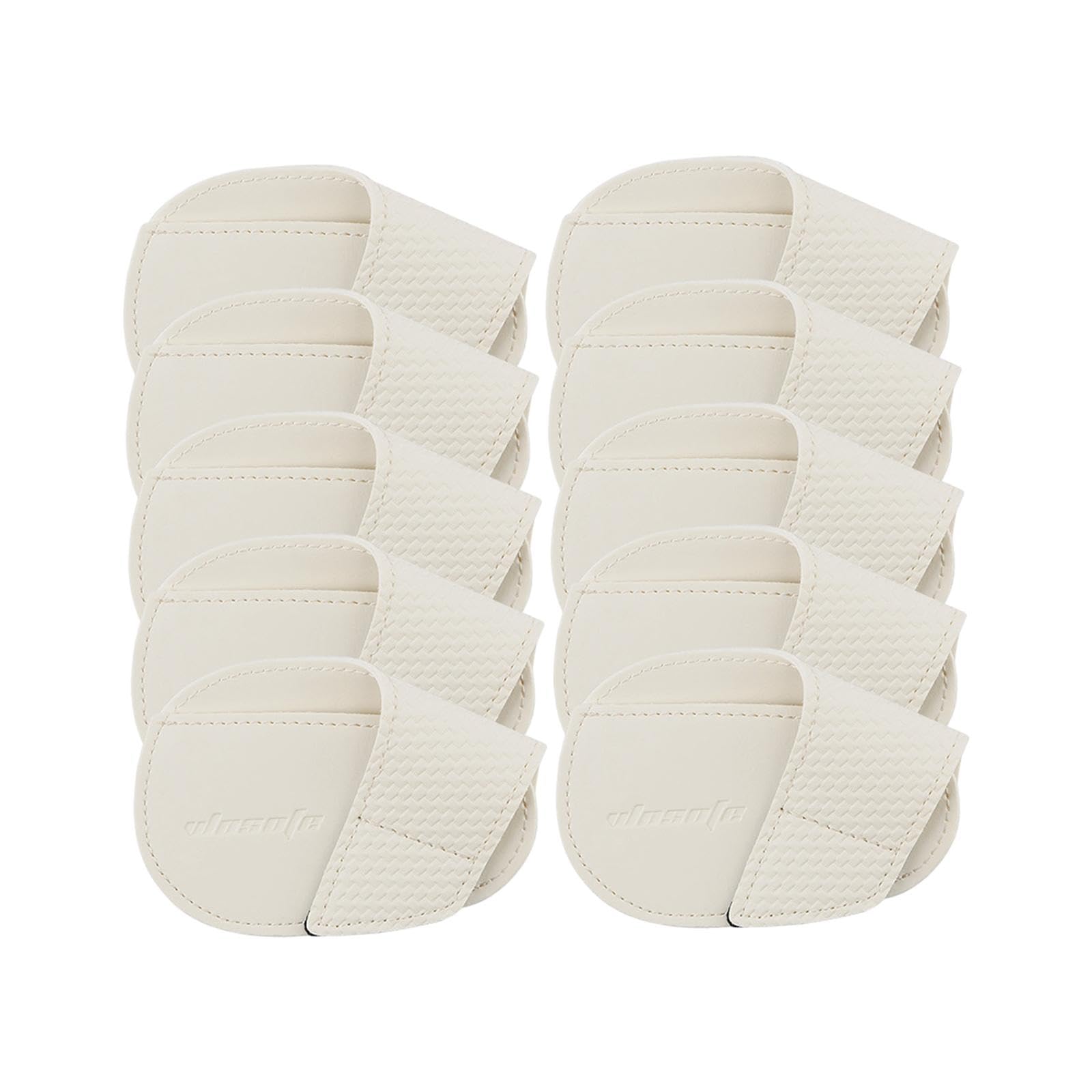 10 Fundas para Palos de Golf, Resistentes Al Desgaste, de PU, Portátiles Y Ligeras. Funda Protectora para Palos de Golf. Regalo Ideal para Golfistas, Blanco