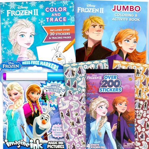 Disney Frozen 2 Coloring Book & Stickers Activity Deluxe Set