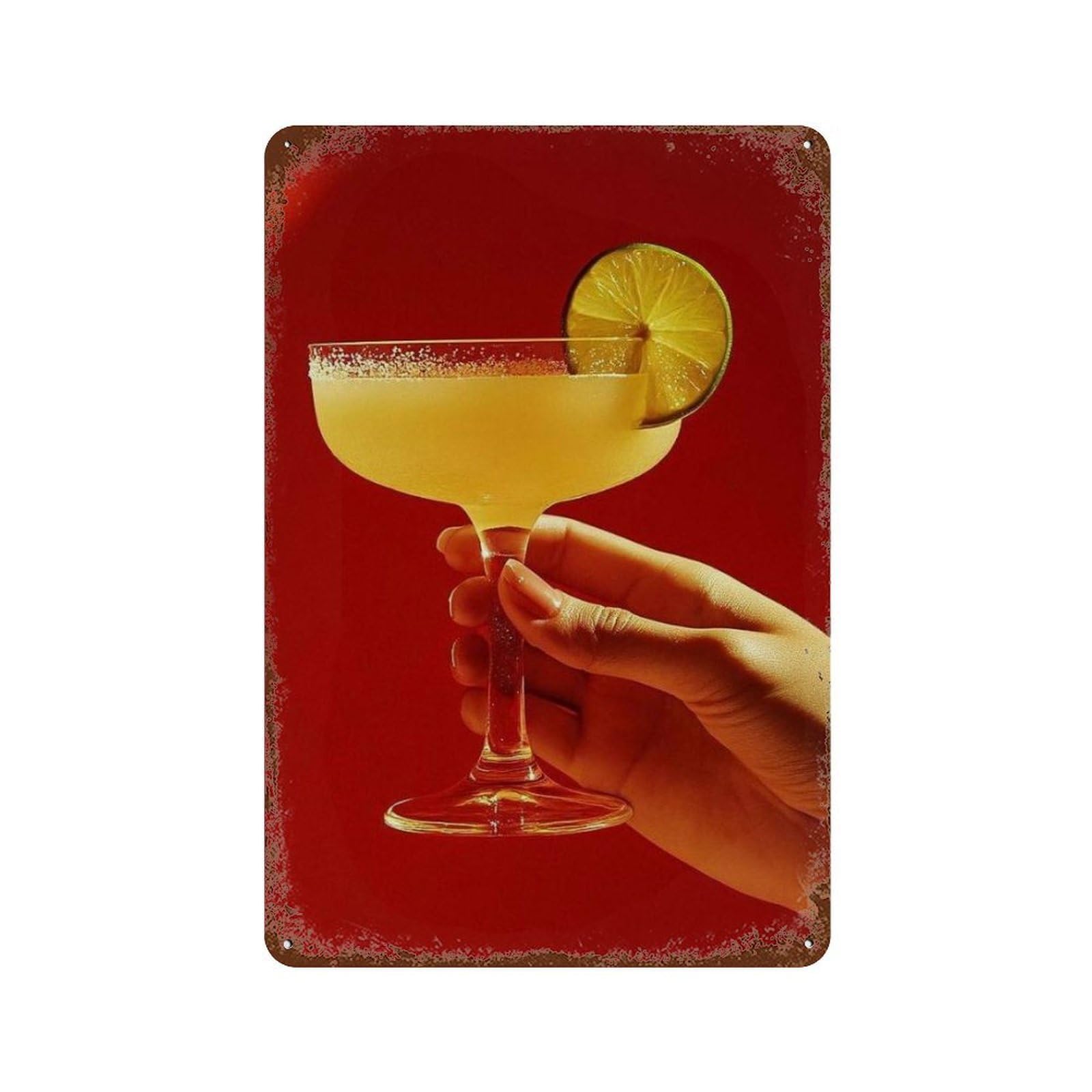xiaoxiaoshen Margarita, Photography Prints Wall Decor Art Metal Tin Poster Modern Home Decor Art Home Bar Shop Decorations Vintage Sign 30x20cm