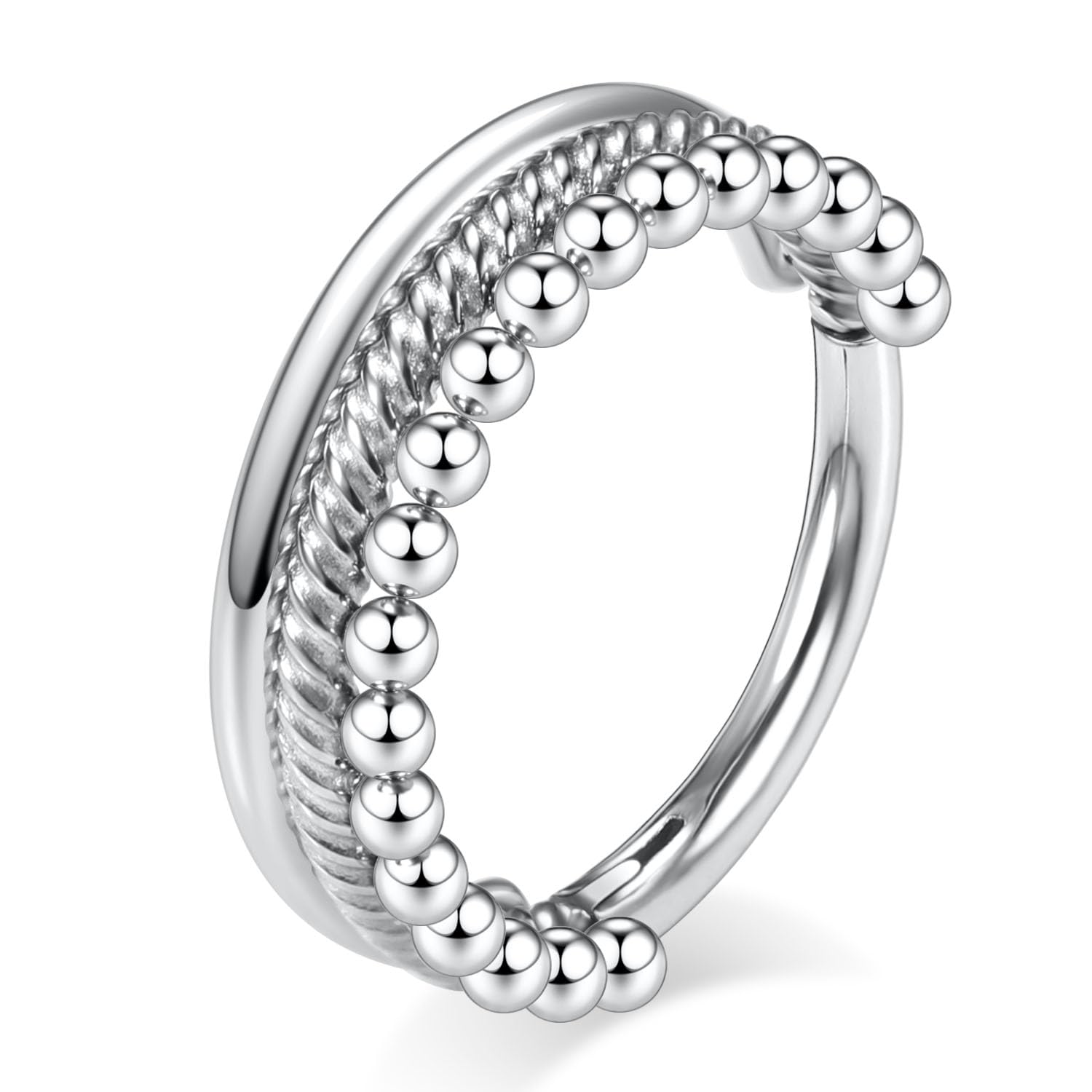 hengkaixuan Triple Double Nose Hoop Ring Sleeper Hoop Earring Helix Rook Conch Cartilage Daith Tragus Earrings Septum Ring Lobe Nose Piercing Jewellery for Women — view 41