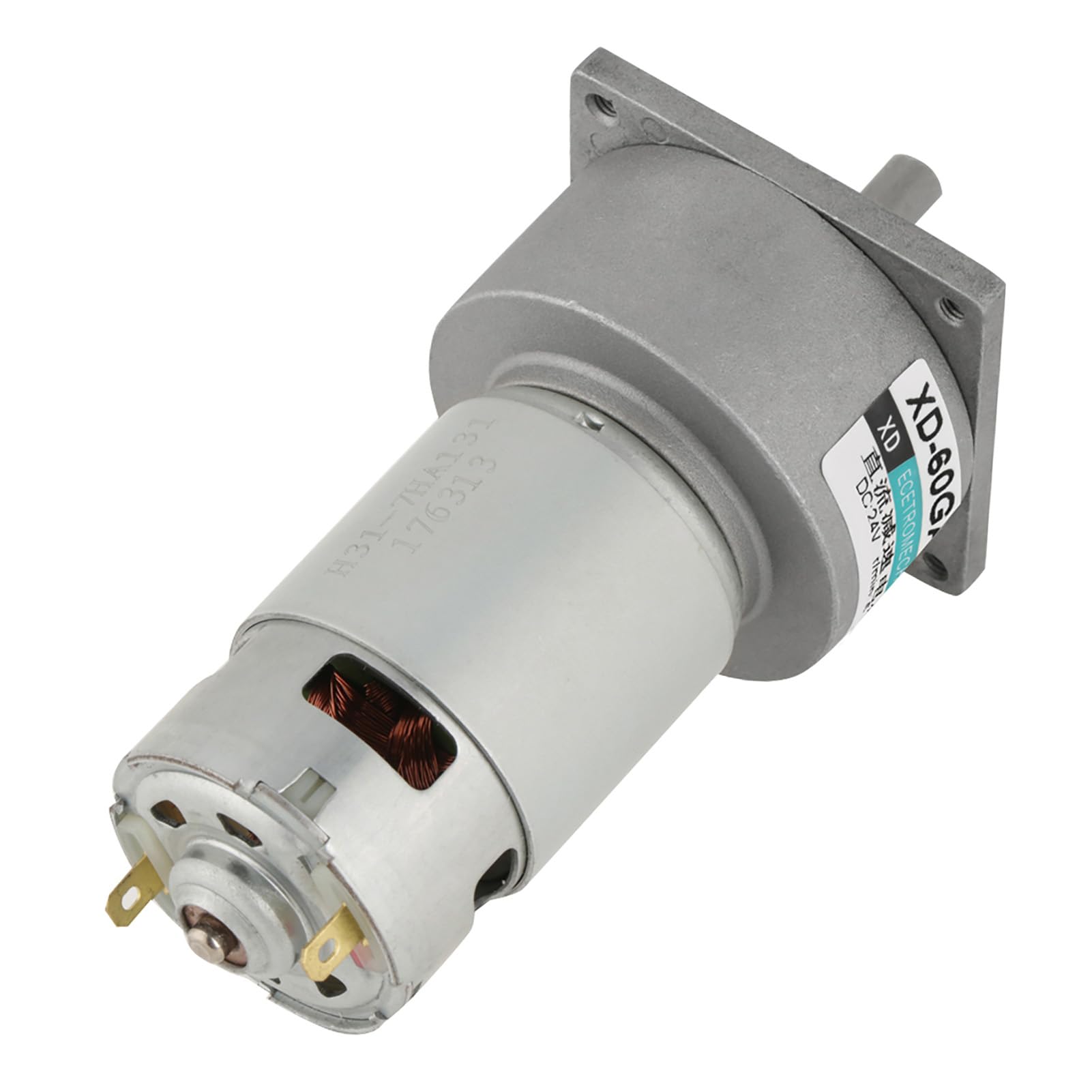 DC12V / 24V 35W Mini DC Motoriduttore a velocità regolabile in metallo Grande coppia motore CW/CCW(24V 200rpm)