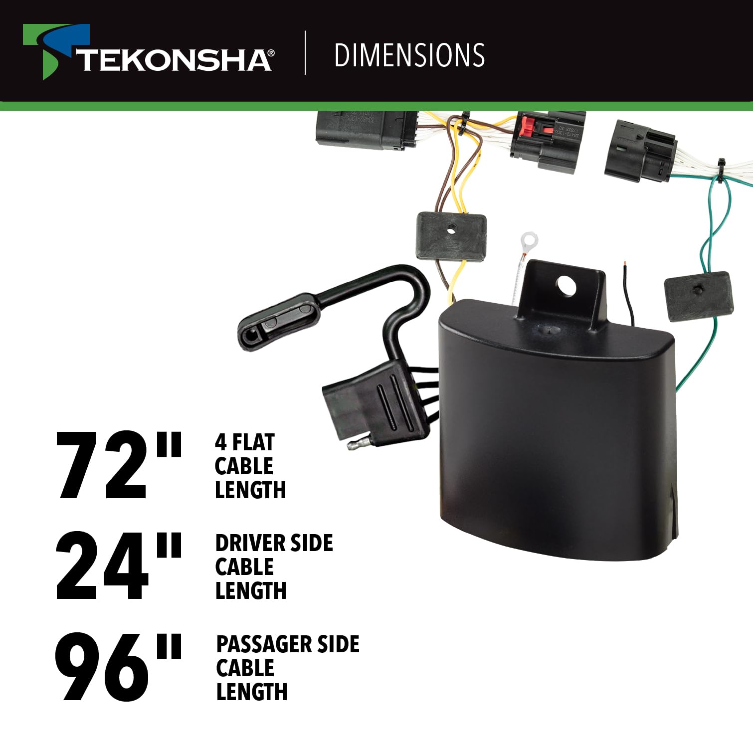 Amazon.com: Tekonsha 118786 T-One® T-Connector Custom Harness, 4