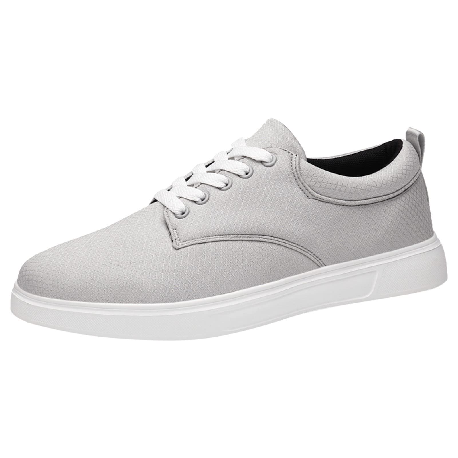 Men Casual Shoes Fashionable and Simple Solid Color Thick Bottomed Flat Bottomed Comfortable Canvas Dress Down Shoes Men