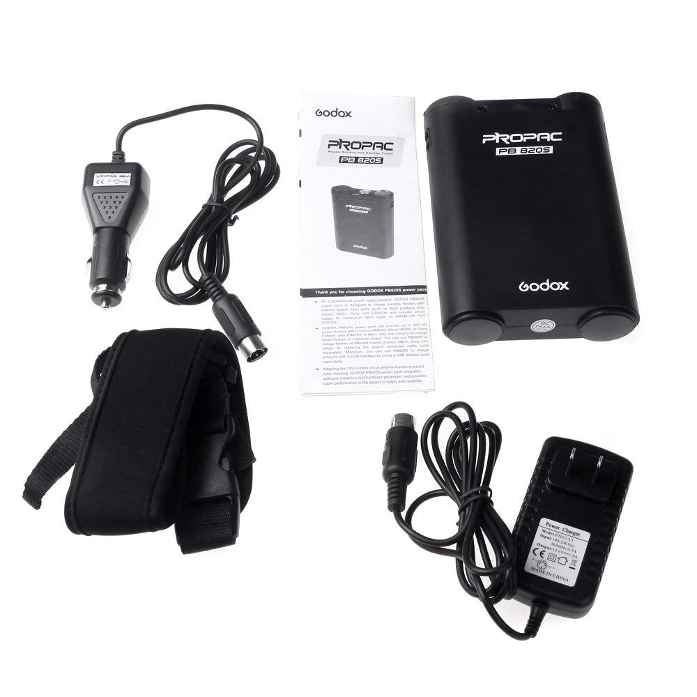 Godox PB820S 2000mah External Flash Power Source Battery Pack With CX Power Cabl for Canon Speedlite