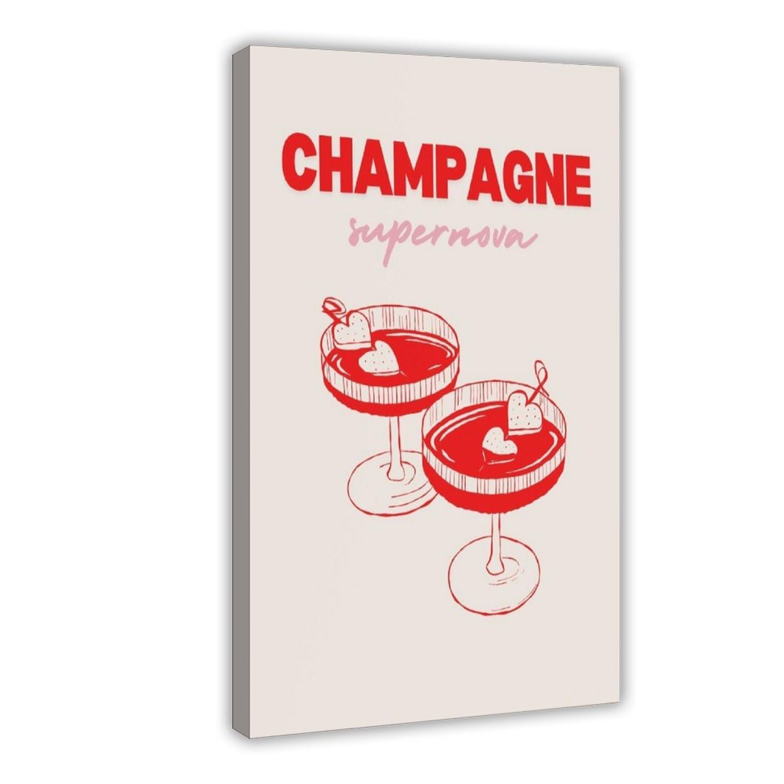 Bareronor Champagne Supernova Canvas Poster Bedroom Decor Landscape Office Room Decor Gift 12" L X 18" W