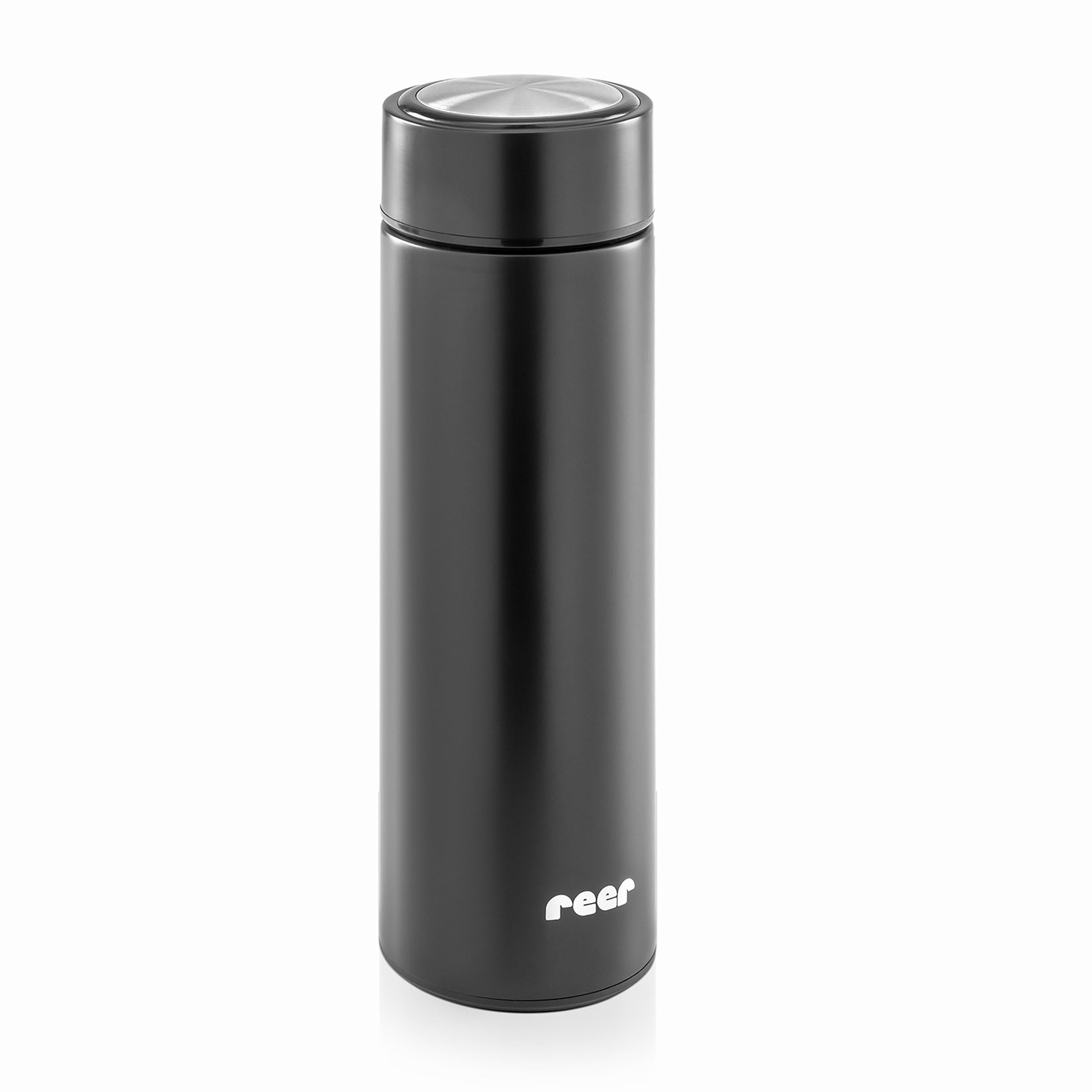 reer Termos ze stali nierdzewnej ColourDESIGN, 450 ml – mały, poręczny, idealny dla dziecka, czarny