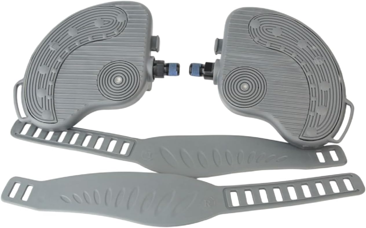 Life Fitness Stationary Bike Pedal Set AK63-00263-0004 and AK63-00263-0003 Replacement 9-16 Inch Pedals for Exercise Bike Repair and Maintenance