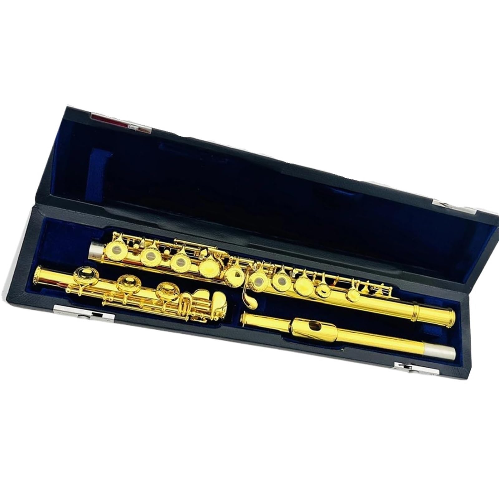 Profesjonalny Instrument Fletowy Flet C Z 17 Otworami Klucz Otwarty Pozłacane Rzeźbione Klucze Instrument Dęty Drewniany Z Pudełkiem