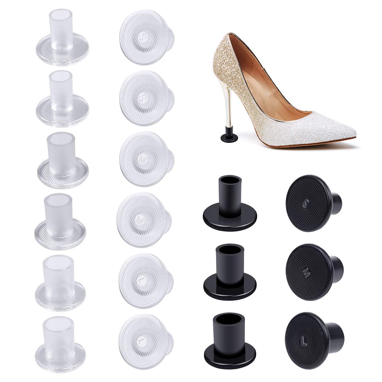 SelfTek 9 Pairs High Heel Protectors 