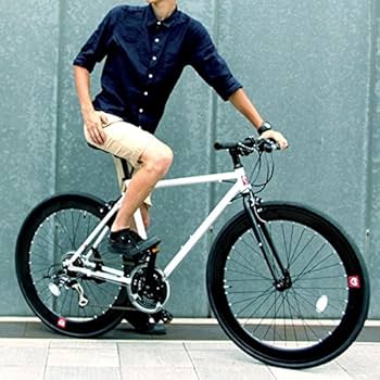 Amazon | クロスバイク 700c（約28インチ）/ホワイト(白) シマノ21段