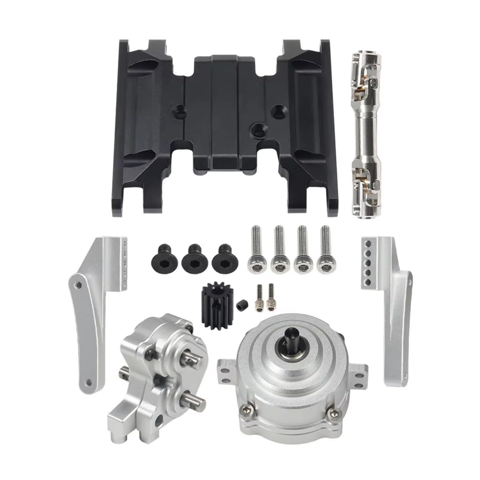 per SCX10 II 1/10 RC Scatola Ingranaggi con Piastra Trasferimento