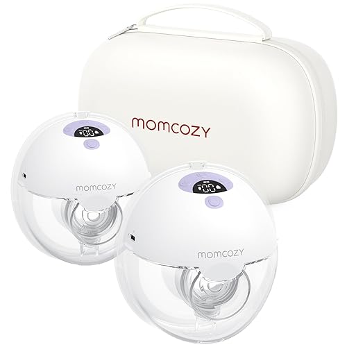 Momcozy Extractor de leche manos libres M5, extractor de leche portátil de boca de bebé, brida de doble sellado con 3 modos y 9 niveles, extractor