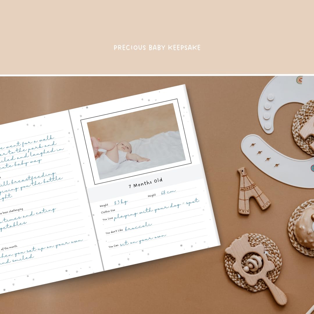 Hello Baby! Baby's First Year Memory Book: Teddy Bear Baby Album for New Parents Keepsake
