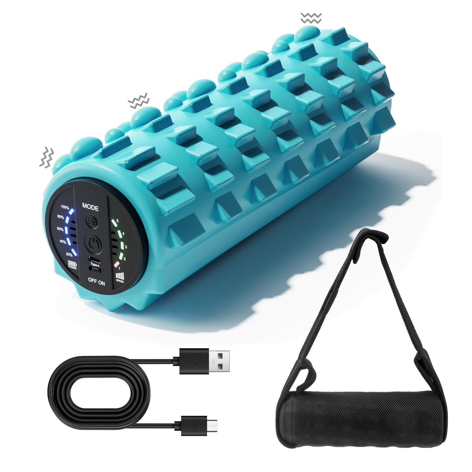 WILDWELLO電動 フォームローラー 筋膜リリース ローラー 振動 フォームローラー USB充電式 5段階調節3種類モード 高強度 ストレッチ器具 日本語取扱説明書付き Amazon | WILDWELLO電動 フォームローラー 筋膜リリース ローラー 振動