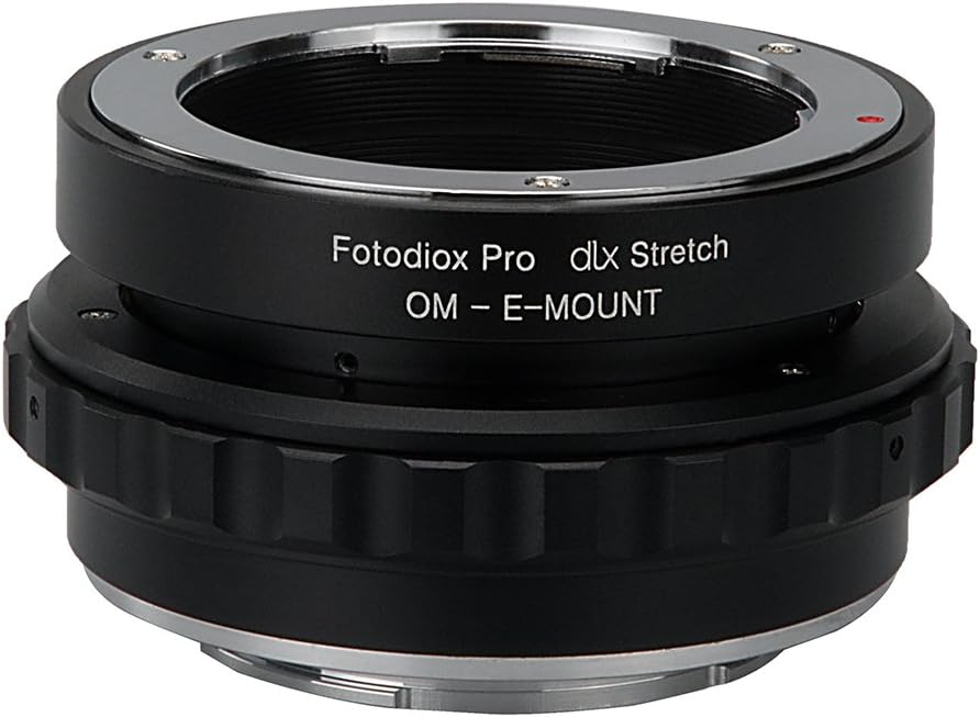 Flash Deals - 60% OFF Fotodiox DLX Stretch Lens Mount Adapter - Olympus Zuiko (OM) 35mm SLR Lens to Sony Alpha E-Mount Mirrorless Camera Body with Macro Focusing Helicoid and Magnetic Drop-in Filters