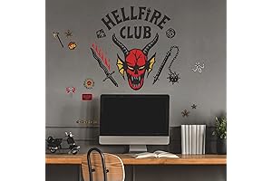 RoomMates RMK5374GM Stranger Things Hellfire Club Giant Peel and Stick Wall Decals