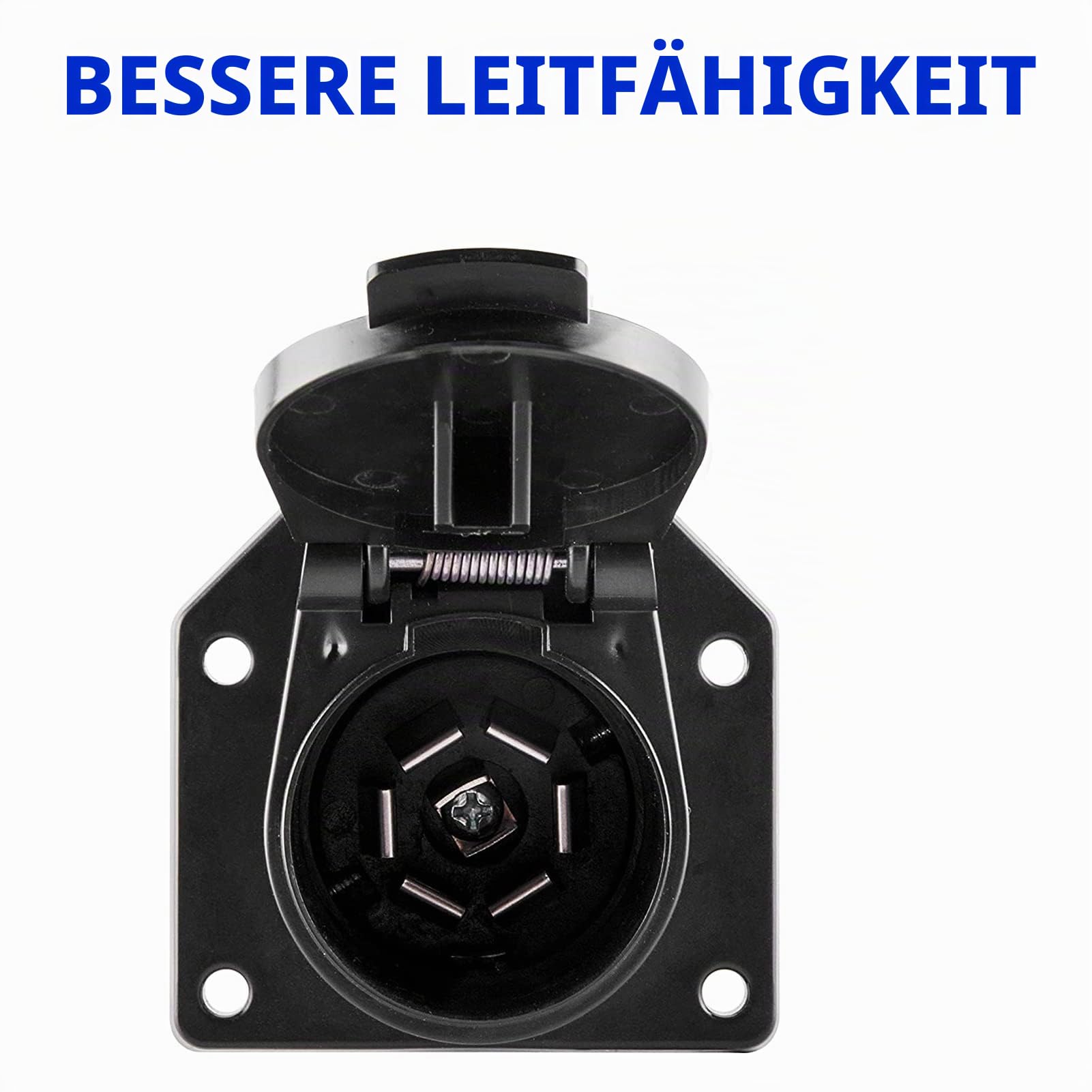 Trailer Light Converter Europäischer Runder 13-poliger Stecker auf US-7-Wege-Blade-Adapterstecker Europäischer 13-poliger auf Amerikanischer 7-poliger Stecker Rundstecker Trailer Light Electric Conver