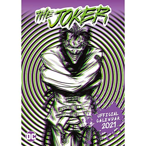 CALENDRIER 2021 MAXI CALENDRIER A3 JOKER - BATMAN - THE JOKER - FORMAT 29.7x42cm (TN) + offert un agenda de poche 2021 Cover