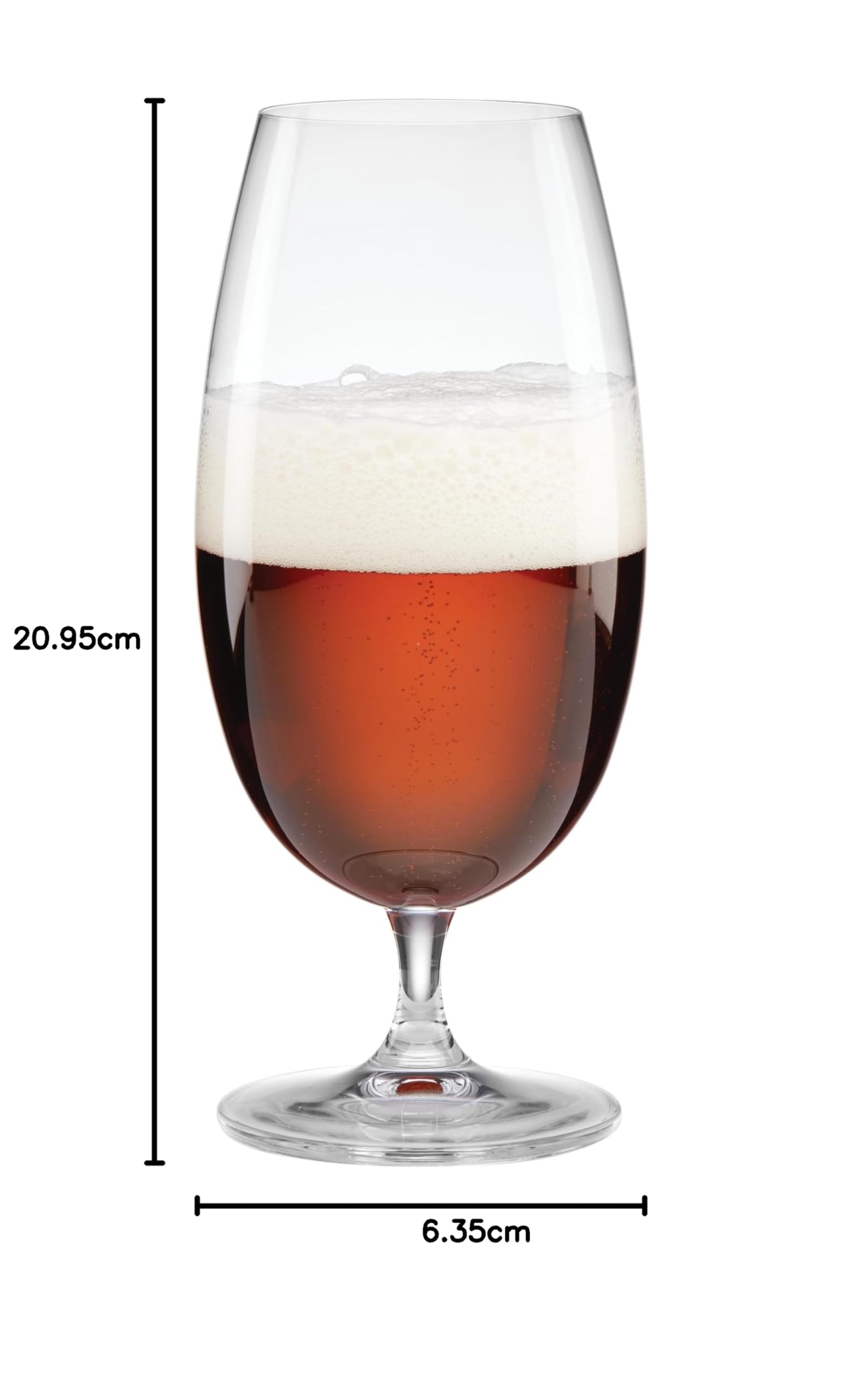 Lenox Tuscany Classics - Juego de 4 vasos de cerveza, 2.6 libras, transparente