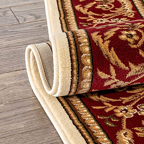 Alfombra decorativa Well Woven Ivory 6x9 tradicional miniatura 6