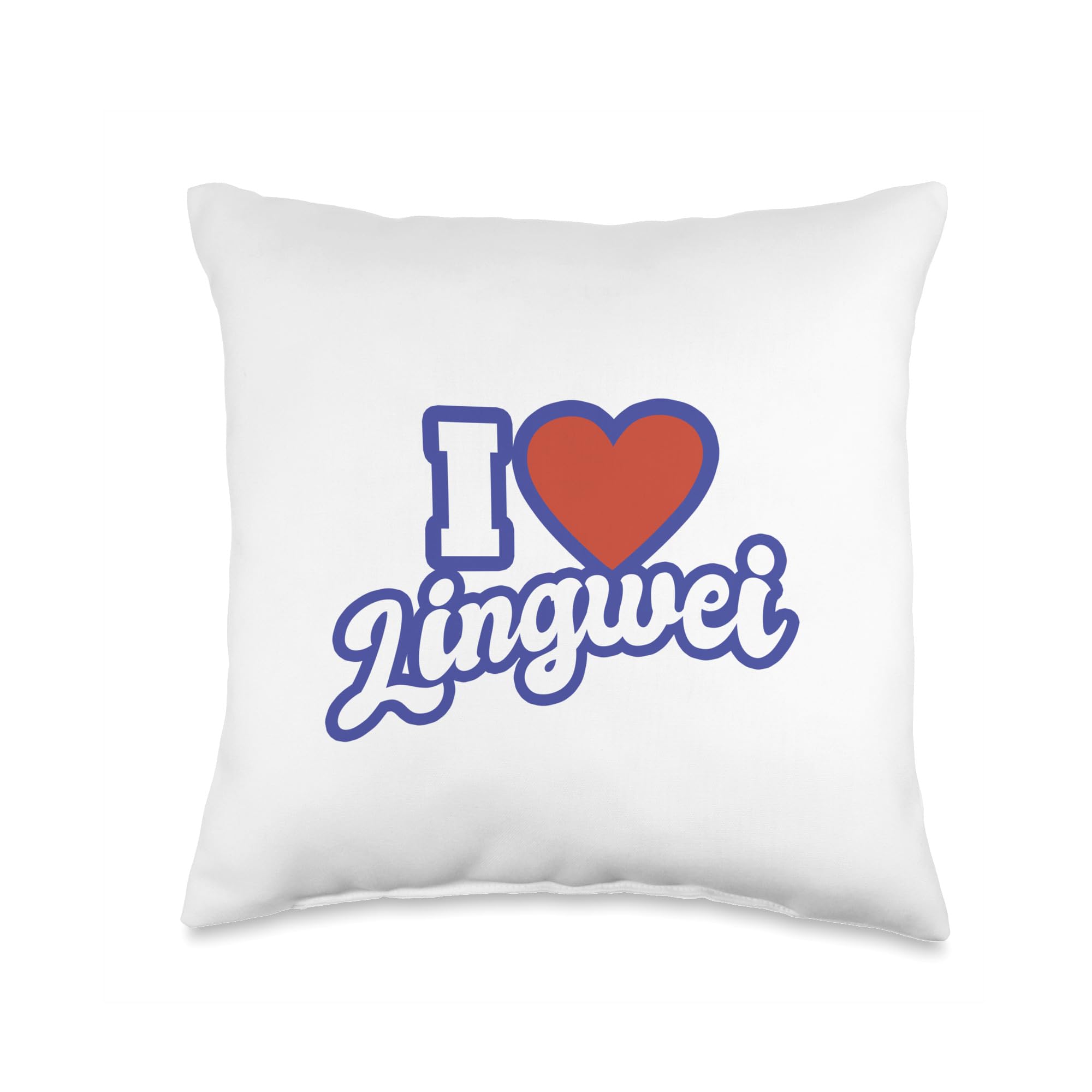 I Love Lingwei Throw Pillow