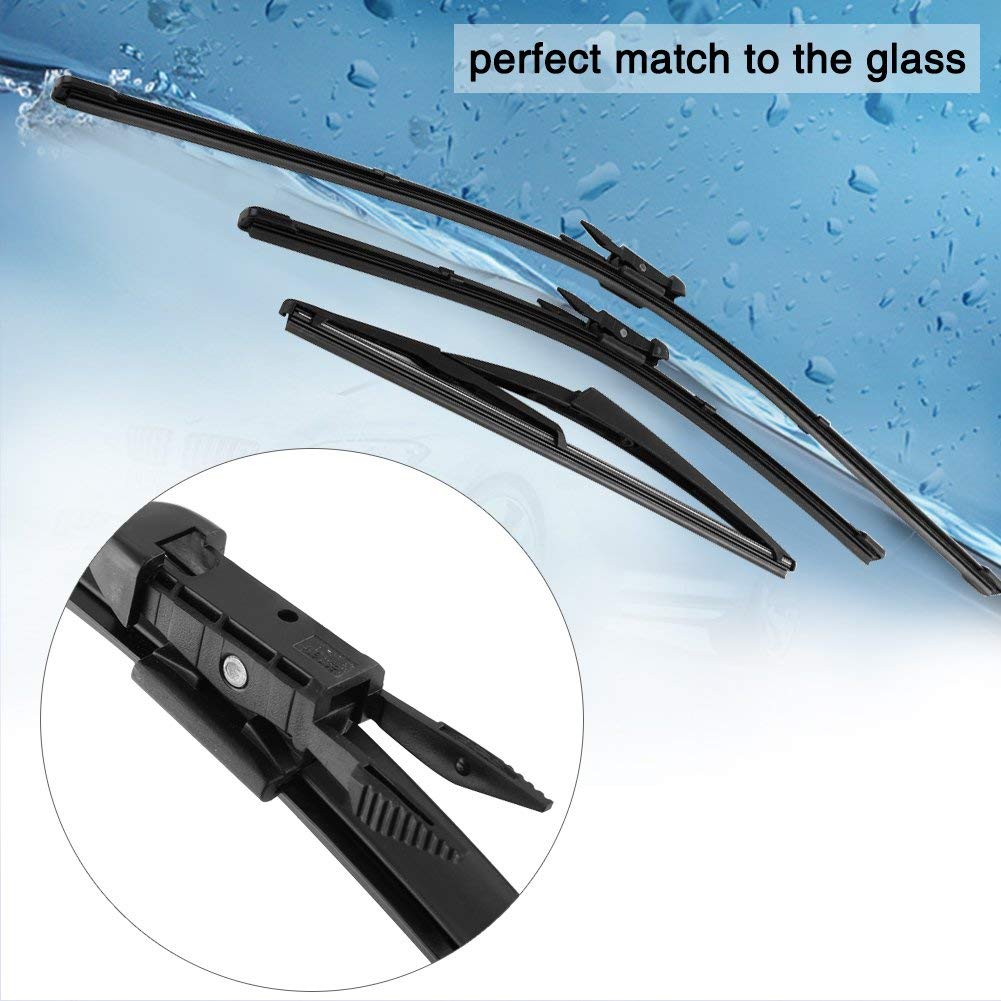 escobillas limpiaparabrisas Frente del coche Rear Window parabrisas limpiaparabrisas para Nissan Qashqai 2007-2013