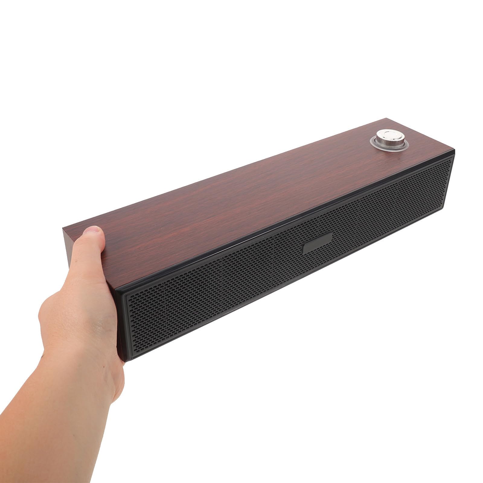 INOOMP Altavoz de Barra de Madera Marrón 14, 6 Pulgadas USB