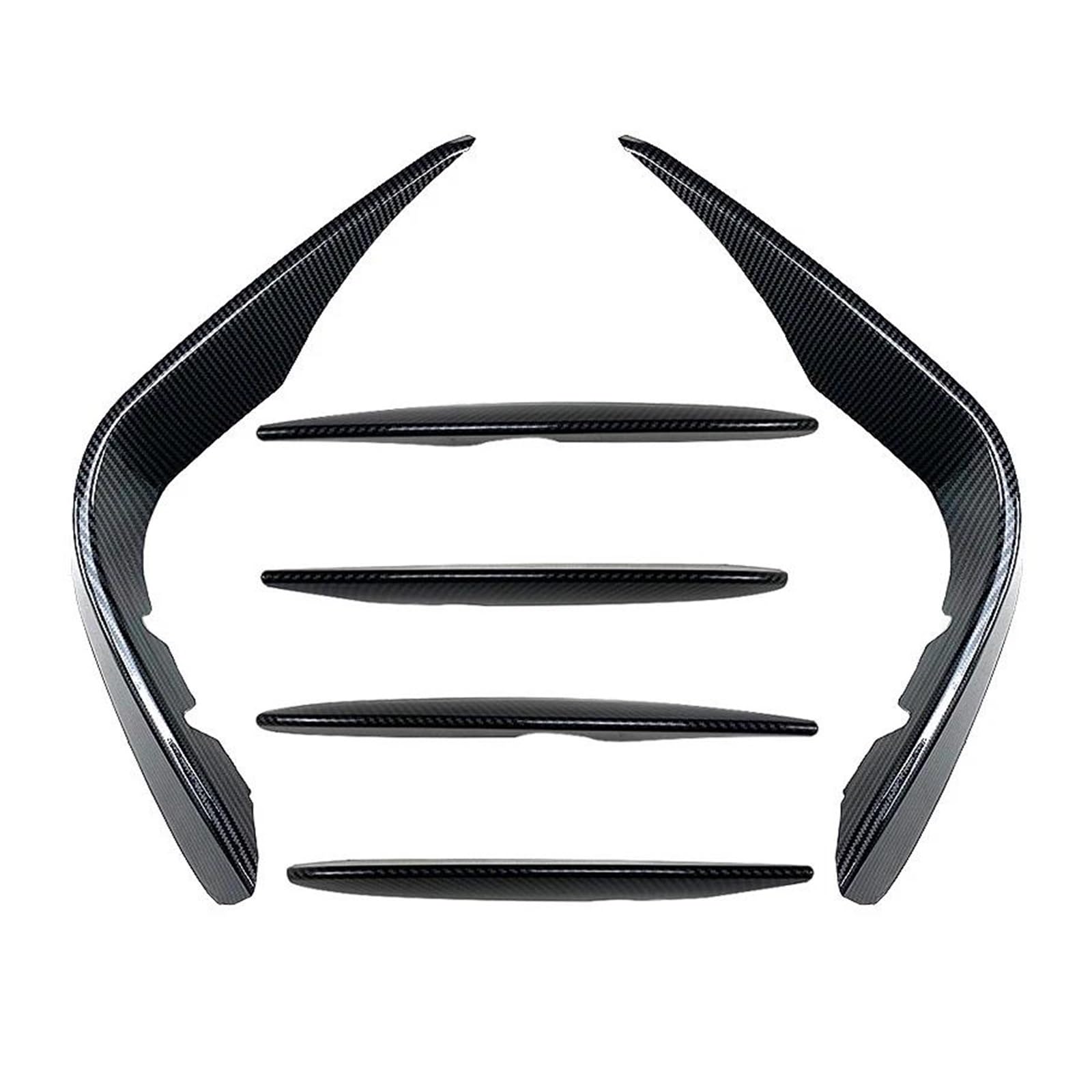 Lèvre avant style carbone pour GLC X253, rénovation pare-chocs et spoiler antibrouillard 6 pcss