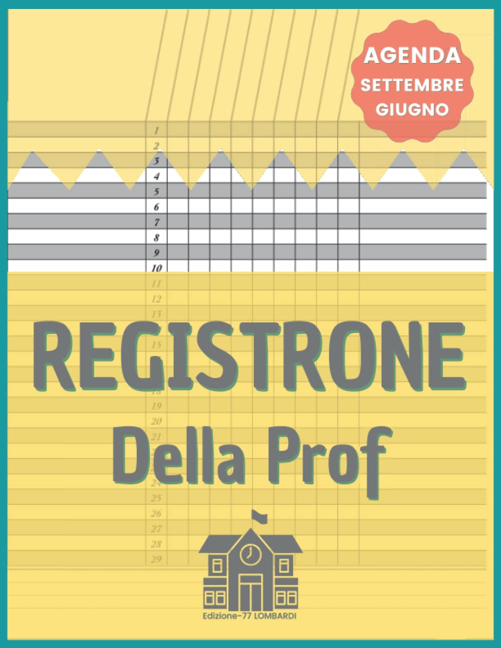 AGENDA (SETTEMBRE - GIUGNO) REGISTRONE DELLA PROF: Docenti, insegnanti | 10 CLASSI |Orario, Impegni, Registro quadrimestre| Appunti A4 - 123 Pagine