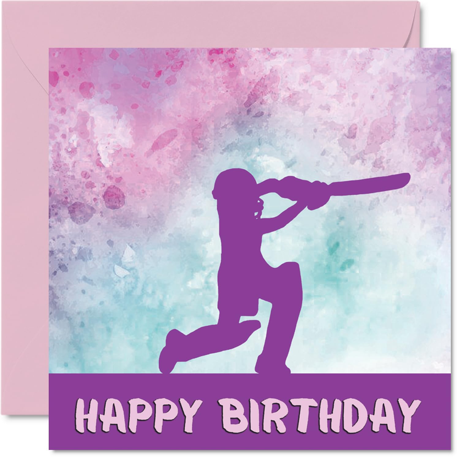 Sport Birthday Cards for Women Girls - Baseball Girls in Sport - Baseball Birthday Card for Friend Sister Daughter Niece Teammate, 145mm Athlete Greeting Cards