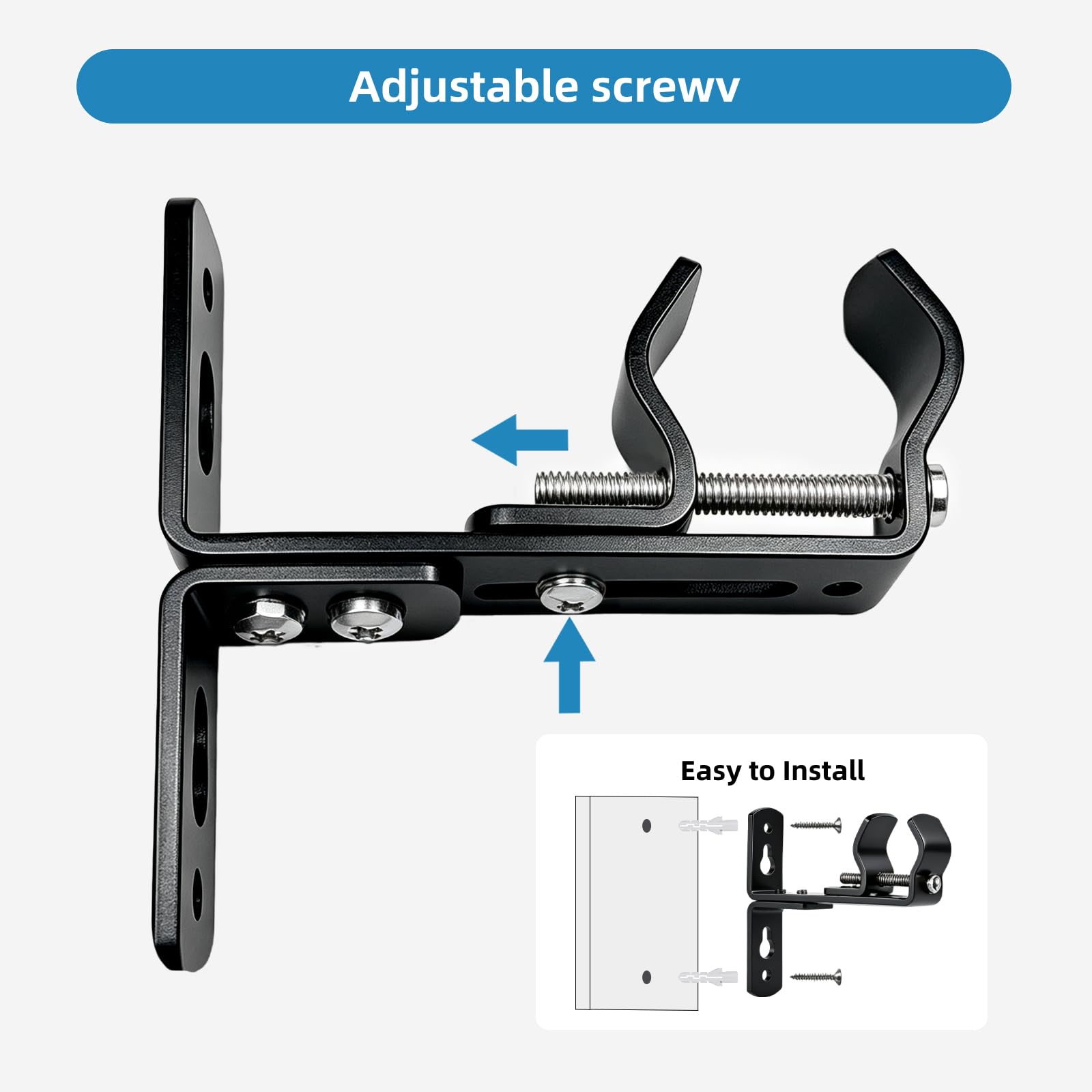 Curtain Rod Brackets - Wall & Ceiling Mount -7