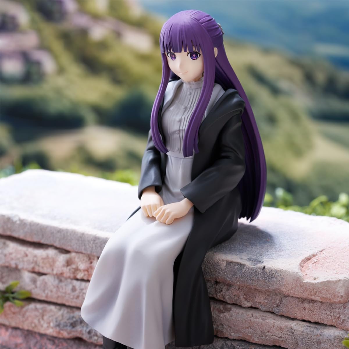 QAHEART 2pcs Frieren & Fern Anime Figure, 15cm Sitting Pose, PVC Handmade Collectible Desktop Decoration