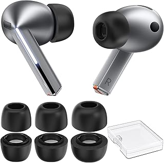 AhaStyle Memory Foam Earbud Tips for Samsung Galaxy Buds3 Pro (2024)【Fit the Charging Case】3 Pairs S/M/L Ultimate Comfort Noise Canceling Memory Foam Ear Replacement Tip for Samsung Galaxy Buds Pro 3