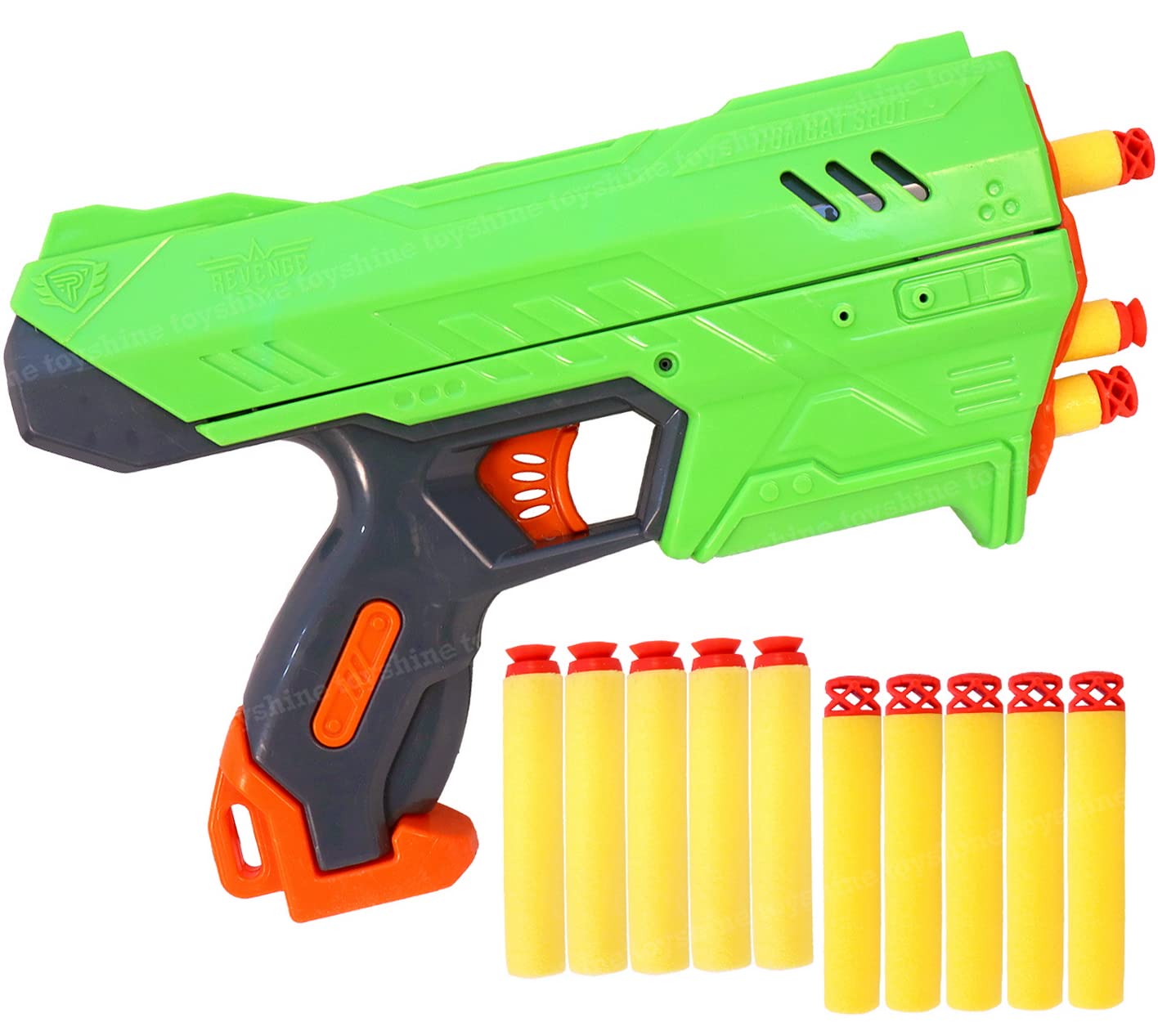 Toyshine Combat Warrior Foam Blaster Gun Toy, Safe and Long Range, 10