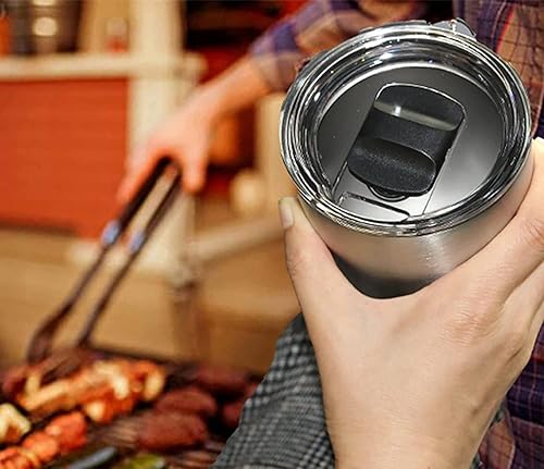 Miniatura 6 de Bloque de repuesto magnético deslizante, compatible con tapas YETI de 10 onzas, 14 onzas, 16 onzas, 20 onzas, 26 onzas, 30 onzas, negro (paquete de