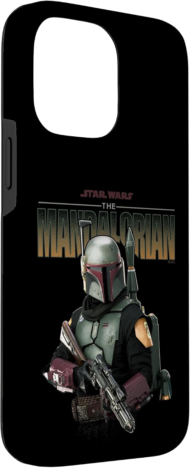 iPhone 14 Pro Max Star Wars: The Mandalorian Boba Fett Logo Portrait R15 Case