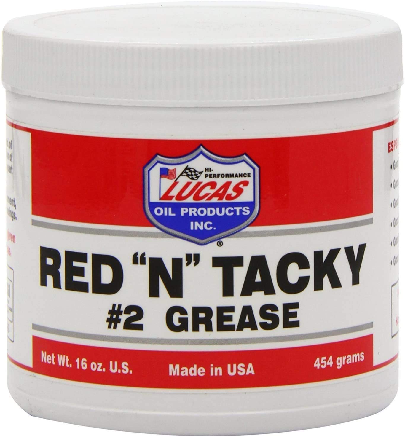 Lucas Oil Red N Tacky Grease - 16 oz tub (10574) (5)5