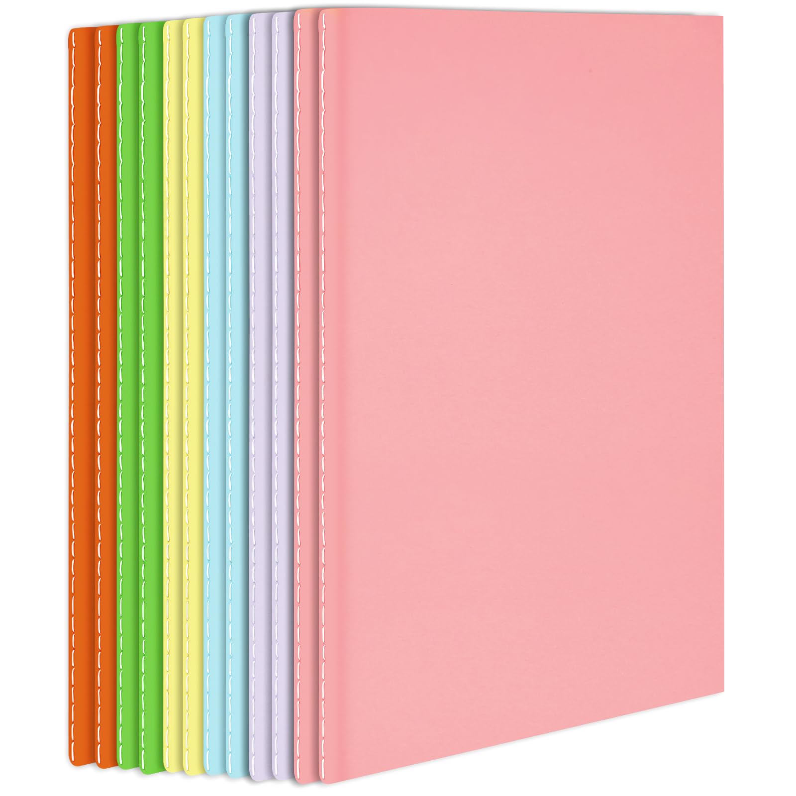 Livre vierge A5 lot de 12 carnets de croquis colorés non lignés 60 pages