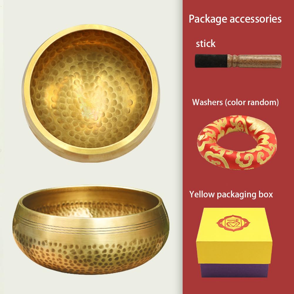 Set di campane tibetane per meditazione con martello fatto a mano per yoga, consapevolezza e meditazione, campana tibetana per meditazione, campana tibetana per yoga, attenzione