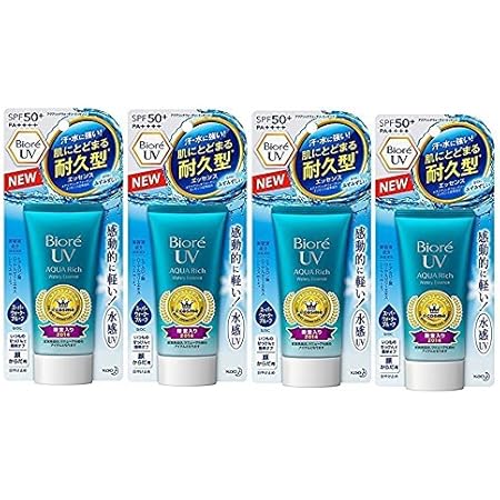 Amazon Com Biore Uv Aqua Rich Watery Essence Spf50 Pa 50g 17 New Model 1 75 Ounce 4 Count Beauty