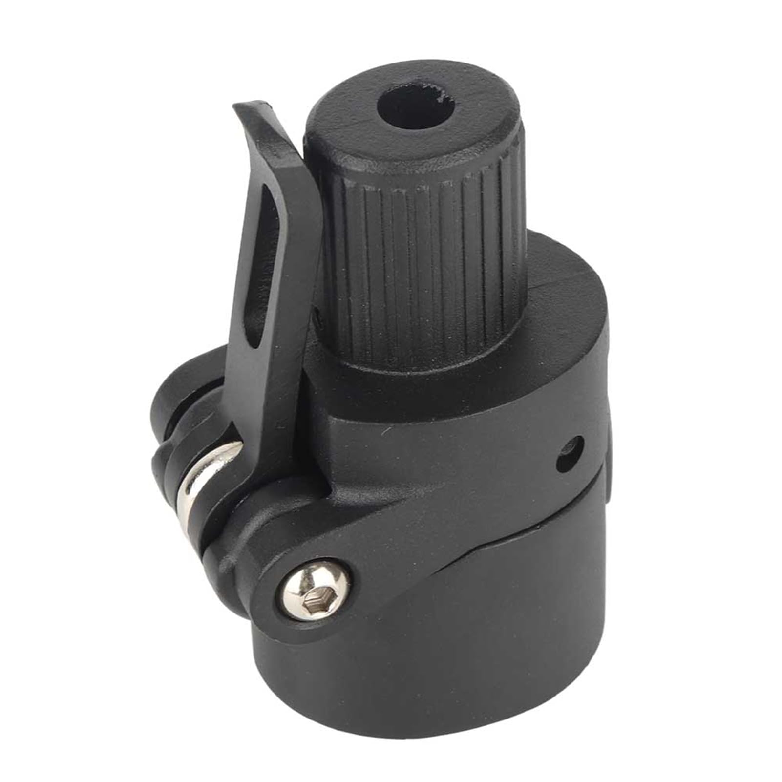KIMISS Piezas de Repuesto para Patinete Eléctrico, Base de Poste Plegable, Repuesto de Aleación de Aluminio Negro para Patinete M365 (Negro)
